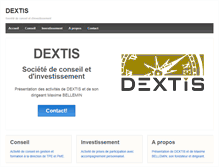 Tablet Screenshot of dextis.com